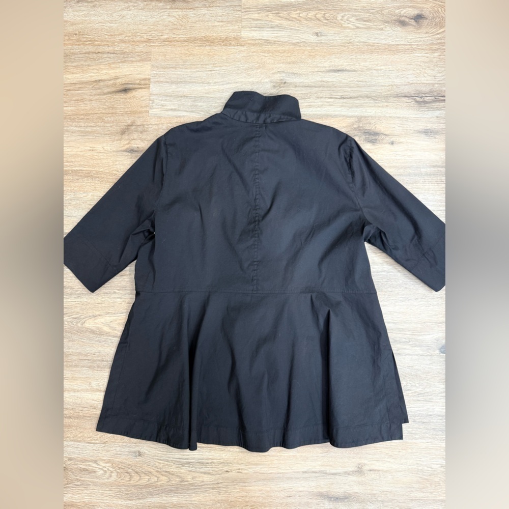 Lafayette 148 New York Plus Marla Blouse Women's Black XL - Picture 7 of 10